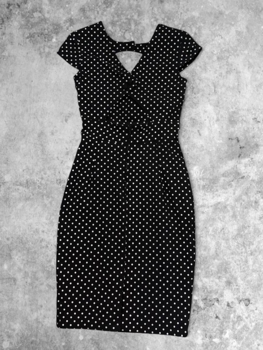 Hell Bunny Vixen Retro Polka Dot Dress - Picture 2 of 4
